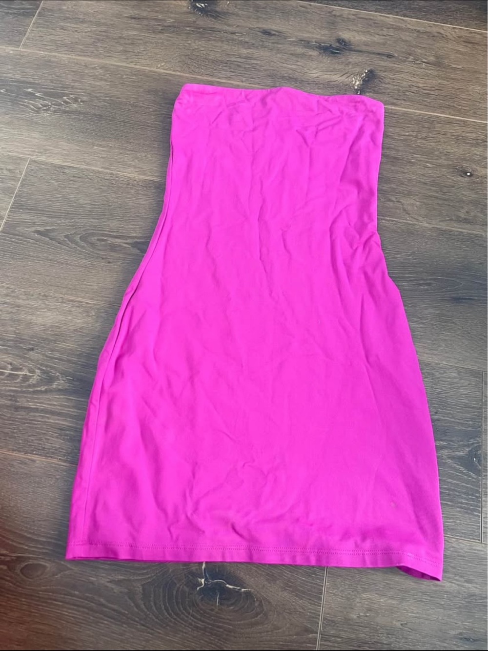 Babaton Contour Strapless Fuchsia Bodycon Dress